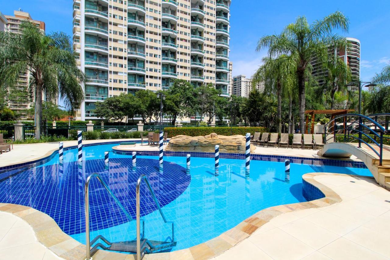 Barra Da Tijuca - 508 - De Frente Para Maravilhosa Piscina - Estacionamento Gratuito - Academia Comphania Atletica - Balsa Para Praia Gratis - Microondas - Geladeira Grande - Recepcao 24Horas - Wi-Fi - Com Pia 里约热内卢 外观 照片