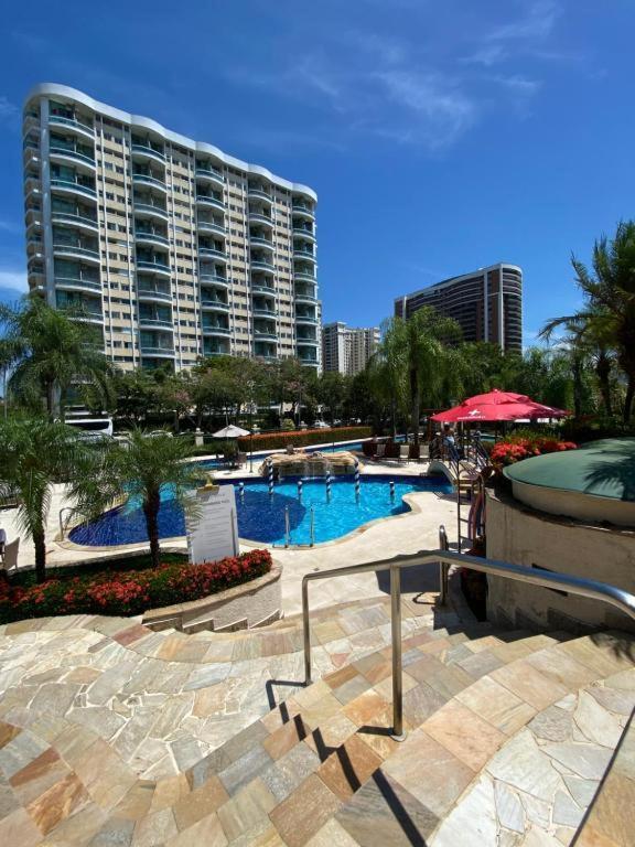 Barra Da Tijuca - 508 - De Frente Para Maravilhosa Piscina - Estacionamento Gratuito - Academia Comphania Atletica - Balsa Para Praia Gratis - Microondas - Geladeira Grande - Recepcao 24Horas - Wi-Fi - Com Pia 里约热内卢 外观 照片